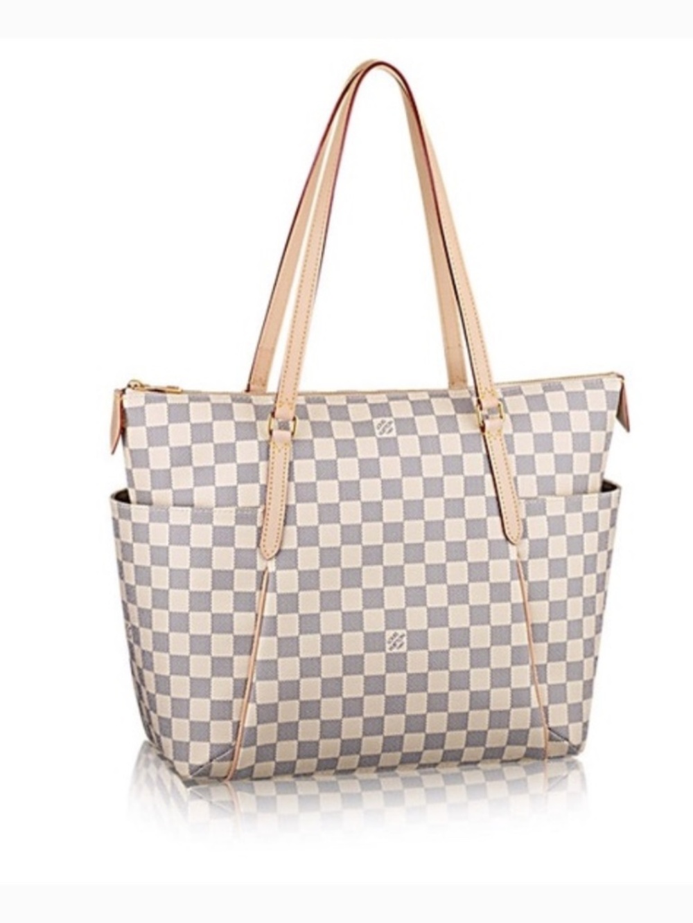 Louis Vuitton Totally MM Damier Azur Tote 100% Authentic